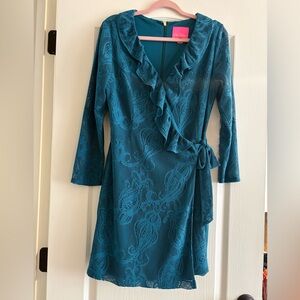 EUC Lilly Pulitzer Tiki Wrap Romper